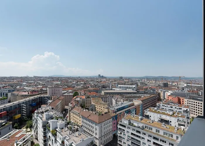 Luxus über Den Wolken, 18. Stock Mit Klimaanlage Und Garage Apartment Wien